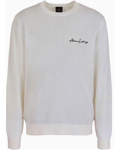 Armani Exchange Jumpers - White