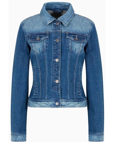 Armani Exchange Vestes En Jean - Bleu
