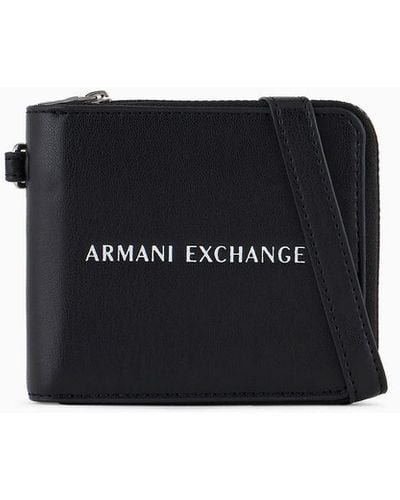 Armani Exchange Mini Portafoglio Con Laccio - Nero
