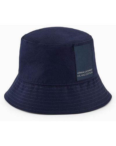 Armani Exchange Bucket Hat - Blau