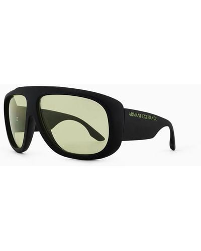 Armani Exchange Chunky Frame Sunglasses - Green