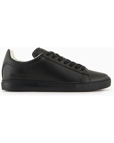 Armani Exchange Armani Exchange - Leather Sneakers - Black