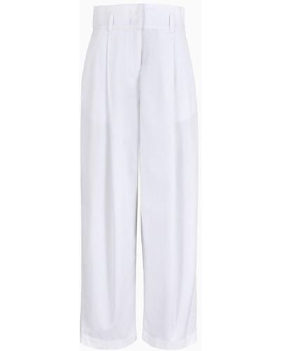 Armani Exchange Casual Pants - White