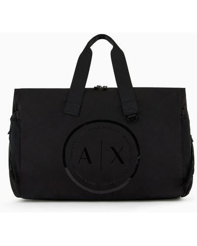 Armani Exchange Weekend Bag With Shoulder Strap - Black