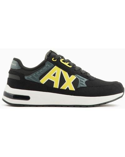 Armani Exchange Multi-material Trainers - Green