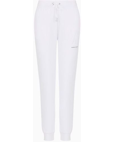 Armani Exchange Icon Logo Sweatpants - White