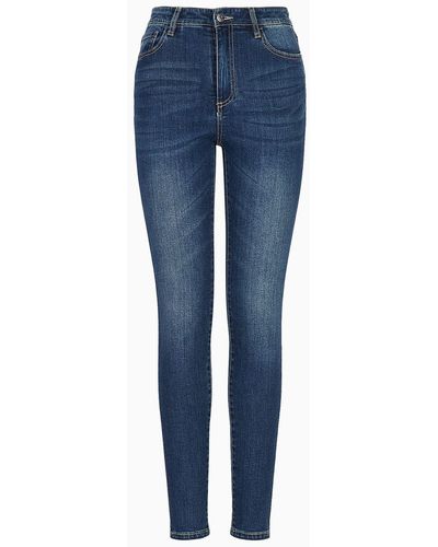 Armani Exchange Super Skinny Jeans - Blau