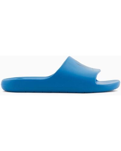 Armani Exchange Chanclas Slides - Azul