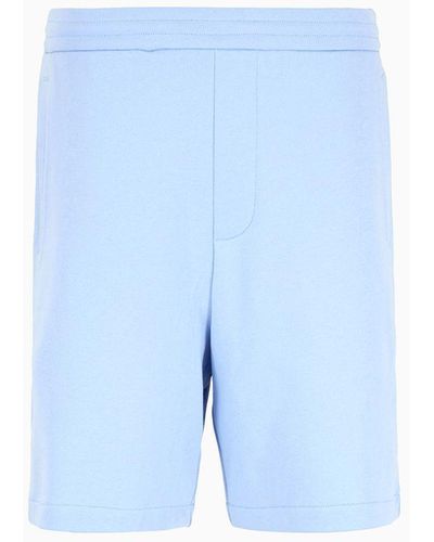 Armani Exchange Asv Organic Cotton Shorts - Blue