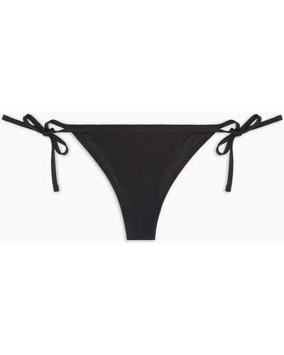 Armani Exchange Swimsuit In Asv Fabric - Black