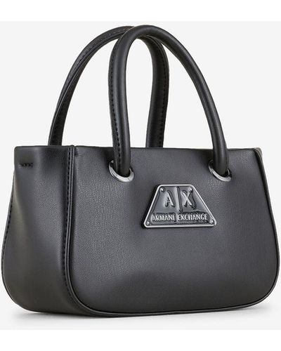 Black Armani Exchange Shoulder bags for Women | Lyst