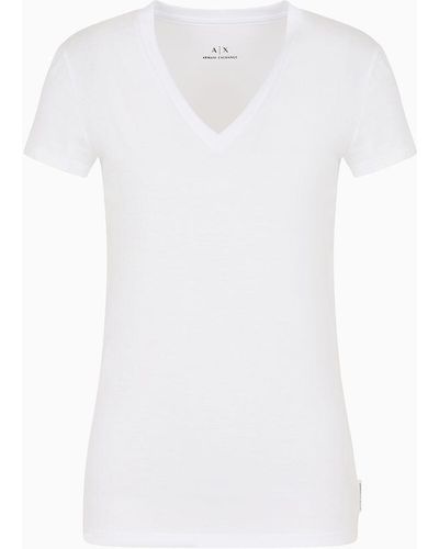 Armani Exchange Regular Fit Jersey T-shirt - White
