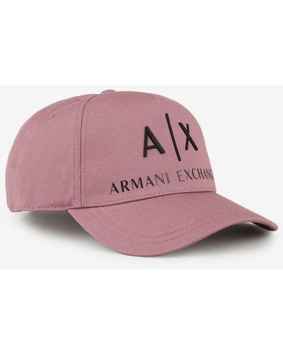 Emporio Armani Cotton Baseball Cap - Pink