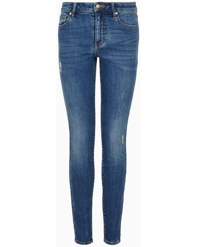 Armani Exchange Jeans J01 Super Skinny Fit - Blu
