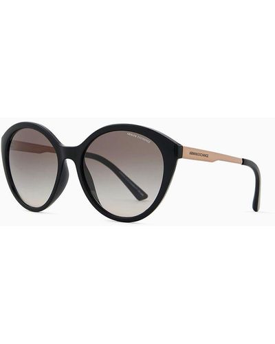 Armani Exchange Occhiali Da Sole Da Cat-eye - Nero