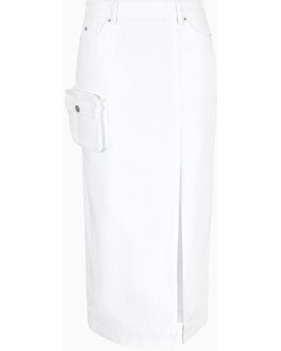 Armani Exchange Midi Skirts - White