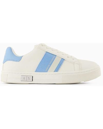 Armani Exchange Trainers With Contrasting Details - Blue