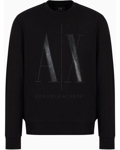 Armani Exchange Sweatshirts Ohne Kapuze - Schwarz