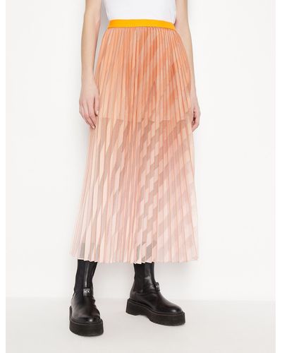Armani Exchange Long Skirt - Brown