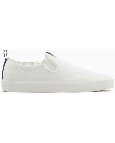 Armani Exchange Sneakers With Pull Tab On The Back - White
