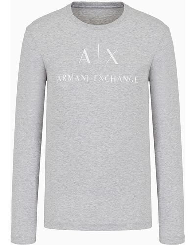Armani Exchange Long-sleeved T-shirt - Grey