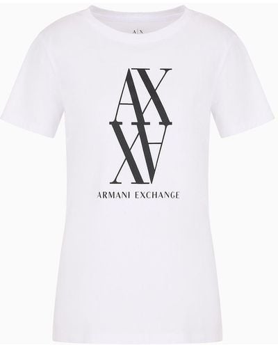 Armani Exchange T-shirt Regular Fit - Bianco