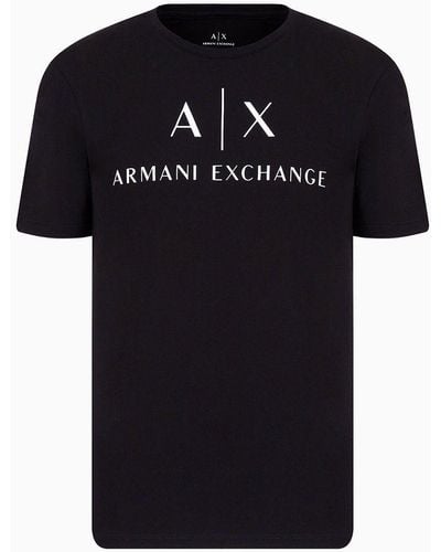 Armani Exchange Armani Exchange - Slim Fit Cotton T-shirt - Black