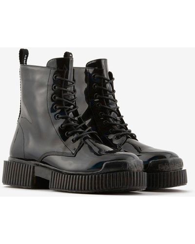 Black Armani Exchange Boots for Women | Lyst