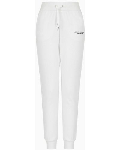 Armani Exchange Fleece Jogger Trousers - White