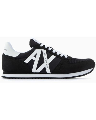 Armani Exchange Sneakers avec logo - Noir