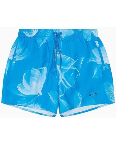 Armani Exchange Beachwear Boxers - Blue