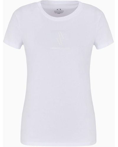 Armani Exchange Slim Fit T-shirts - Weiß