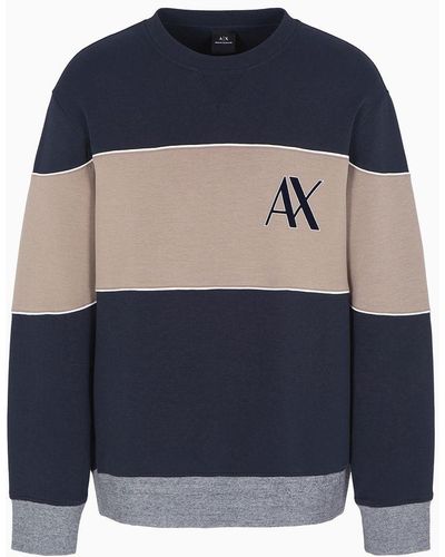 Armani Exchange Sweatshirts Without Hood - Blue