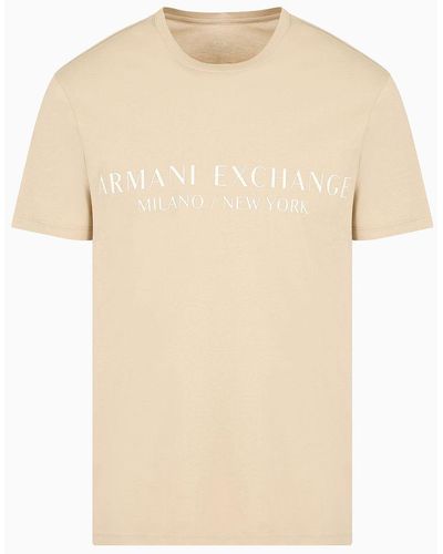 Armani Exchange T-shirt Coupe Classique En Jersey - Neutre
