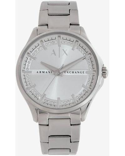 Gray Armani Exchange Watches for Women | Lyst