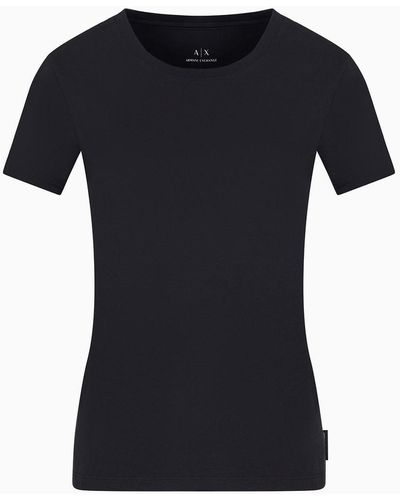 Armani Exchange T-shirt Regular Fit In Jersey - Nero