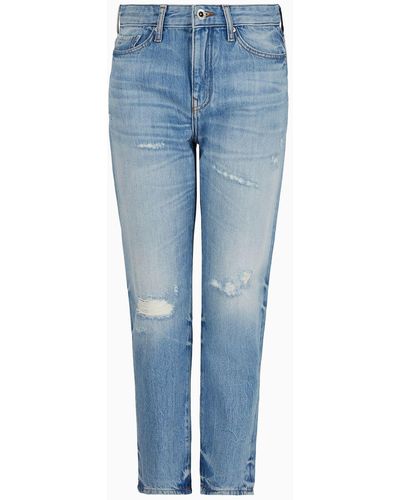 Armani Exchange Jeans Boyfriend - Bleu