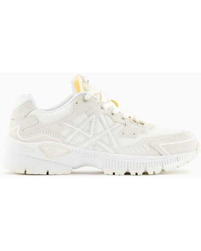 Armani Exchange Sneakers With Tank Sole - White