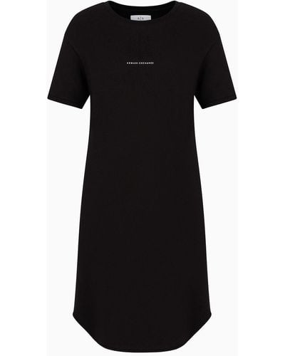 Armani Exchange Sweatshirt Dress - Black