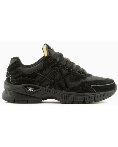 Armani Exchange Sneakers With Tank Sole - Black