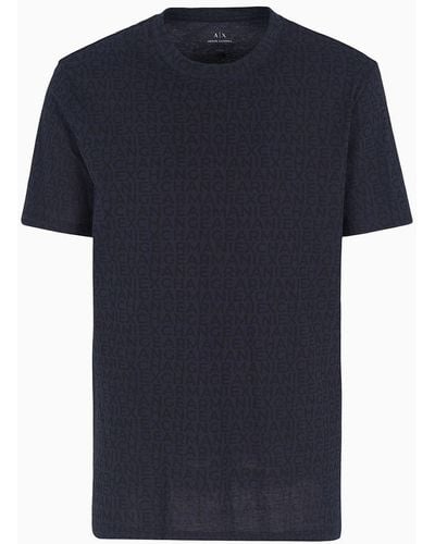 Armani Exchange Regular Fit T-shirts - Blue