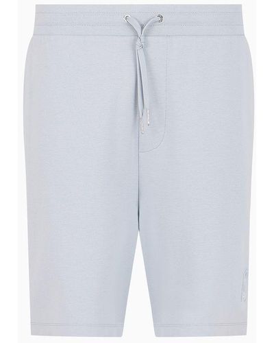 Armani Exchange Cotton Jersey Shorts - White