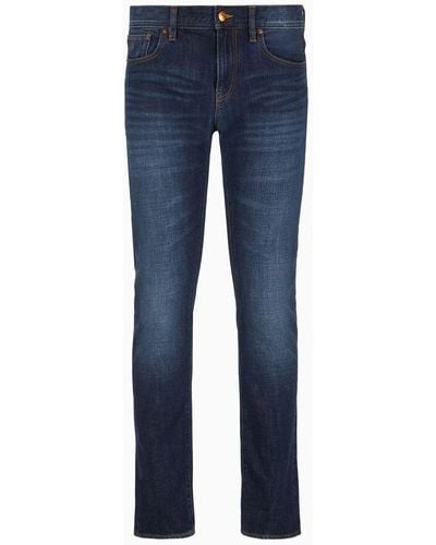 Armani Exchange Jeans J13 Slim Fit In Denim Indigo - Blu