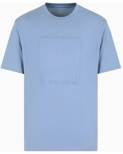 Armani Exchange Regular Fit T-shirts - Blau