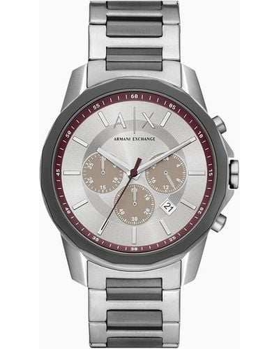 Armani Exchange Uhrenstahlarmbänder - Mettallic