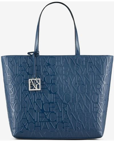 Armani Exchange Tote Bag - Blue