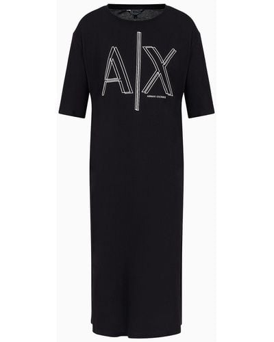Armani Exchange Robes Midi - Noir