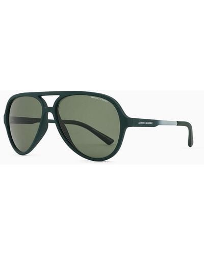 Armani Exchange Pilot Sunglasses - Green