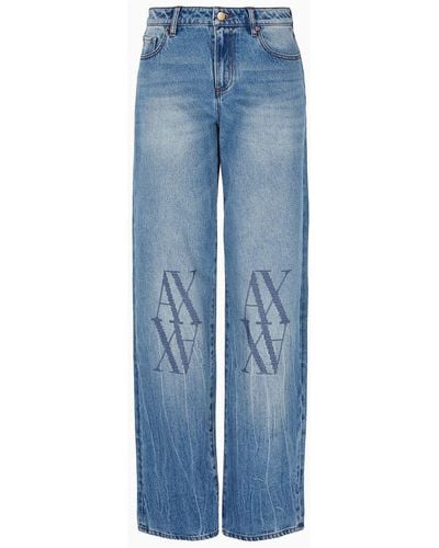 Armani Exchange Relaxed Jeans - Blue