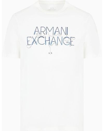 Armani Exchange Regular Fit T-shirts - Weiß
